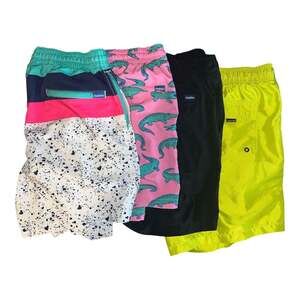 Mens Swim trunks lot of 4 Chubbies/Calvin Klein 5.5/6 inseam